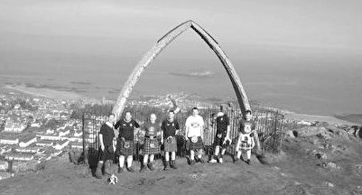 North Berwick Law kilt society (photo: Micky Ross)