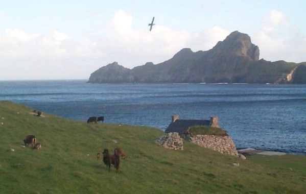 Dun skyline from Hirta