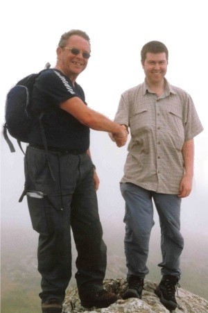 Alan Holmes and Ian Watson on Mynydd Enlli, Bardsey Island (photo: Chris Watson)