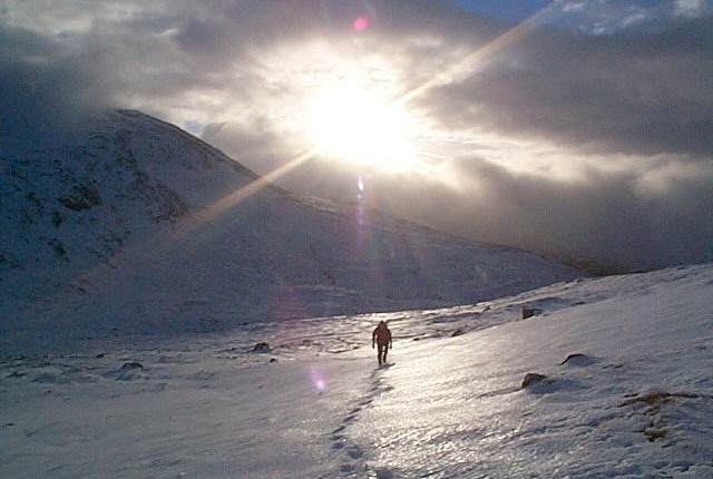 Glas Bheinn on 1 Jan 2004 (photo: Alan Dawson)