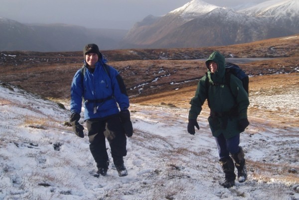 Michael Curtis (left) and Iain Price on Carn na Coinnich