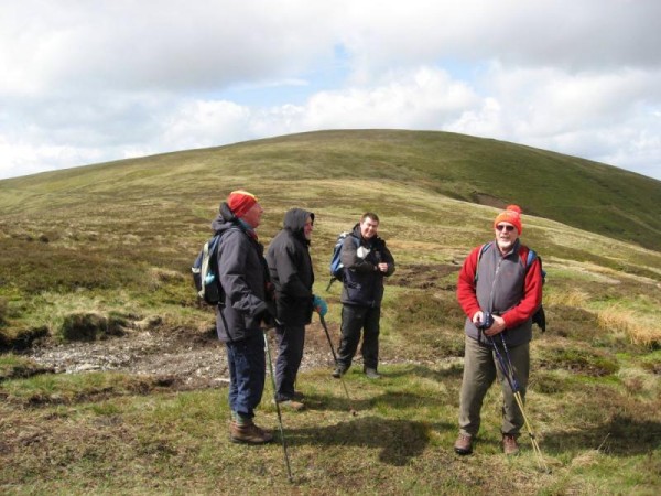 Chris Watson and Ian Watson on Green Hill (photo: Ann Bowker)