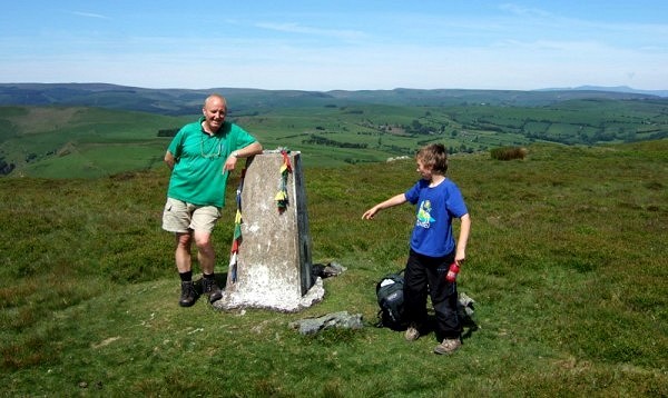Charles and Jamie Everett on Bryn y Fan (photo: Alan Dawson)