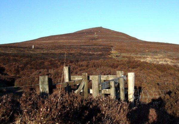 Start of the easy path up South Barrule (photo: Alan Dawson)