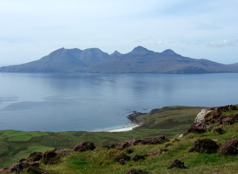 Rum Cuillin from Eigg (photo: Alan Dawson)