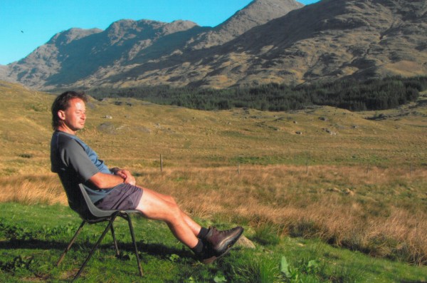 Outside A'Chuil bothy in Glen Dessary (photo: Richard Paul)