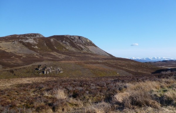 504m Creag Ealraich, with distant Cairngorms (photo: Alan Dawson)