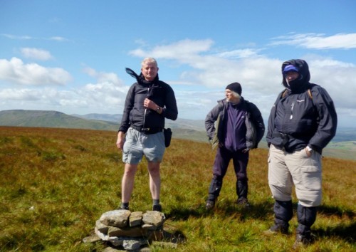 Mark Trengove with completion scarf on High Seat